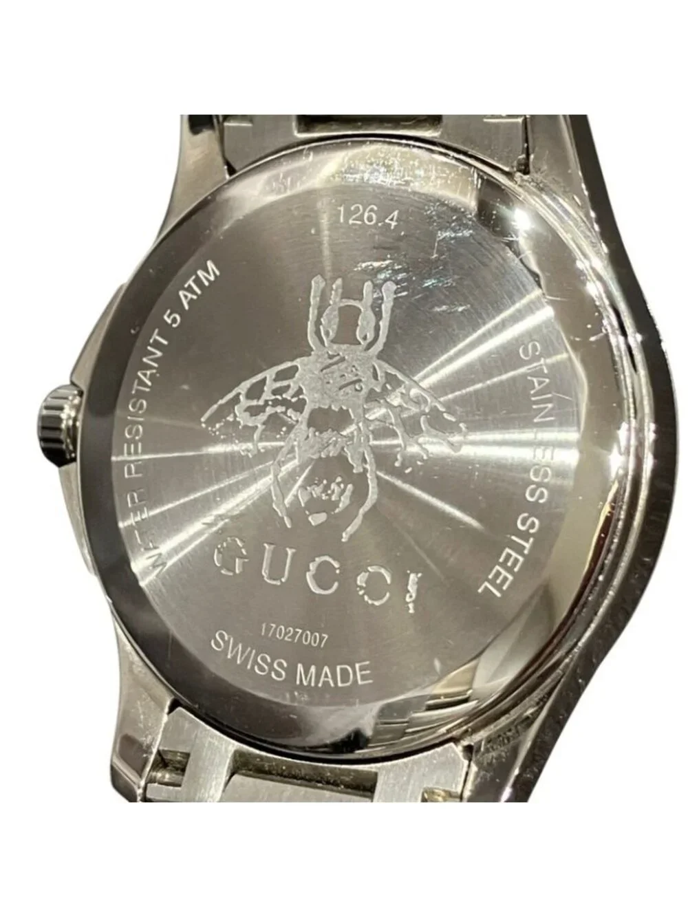 Gucci Timeless Watch SS Quartz Black Dial - Picture 5 of 10